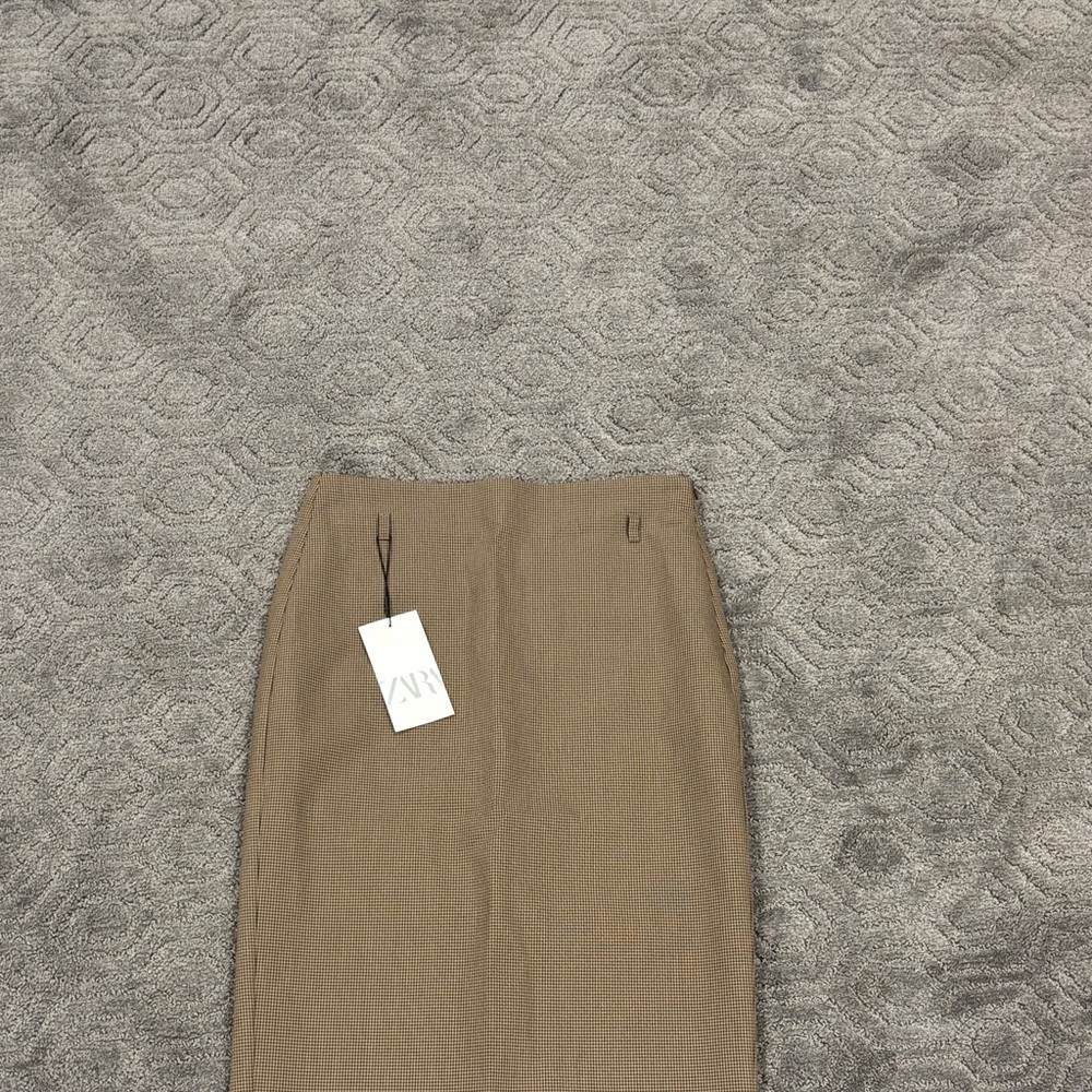Zara Tan Pencil Skirt